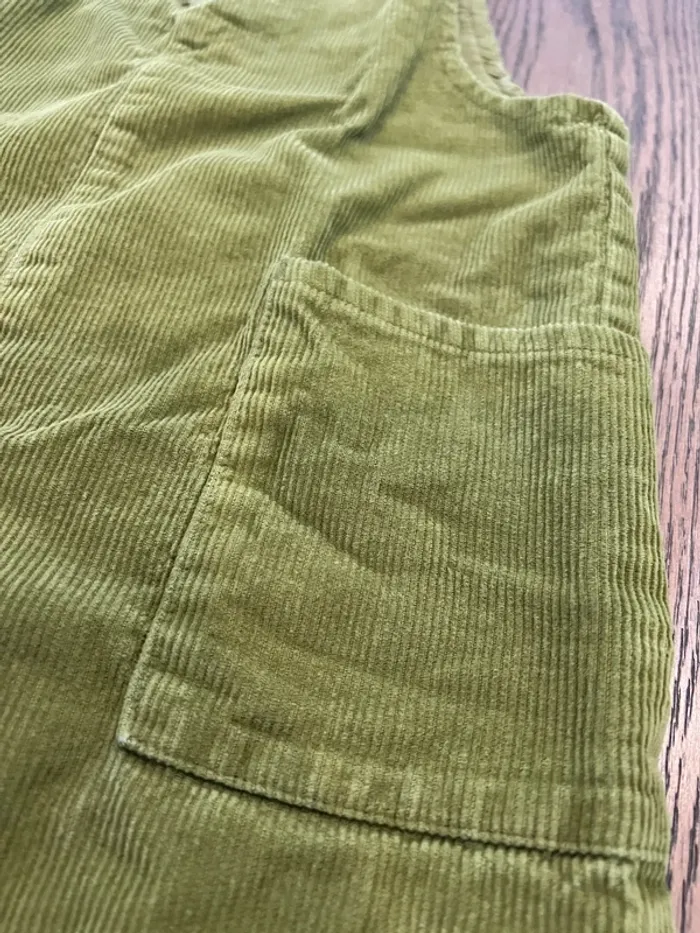 Robe velour kaki 3 ans - photo numéro 2