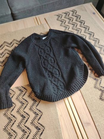 Pull noir paillettes