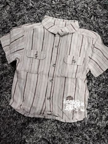 Chemise manches courtes garçon 3 ans