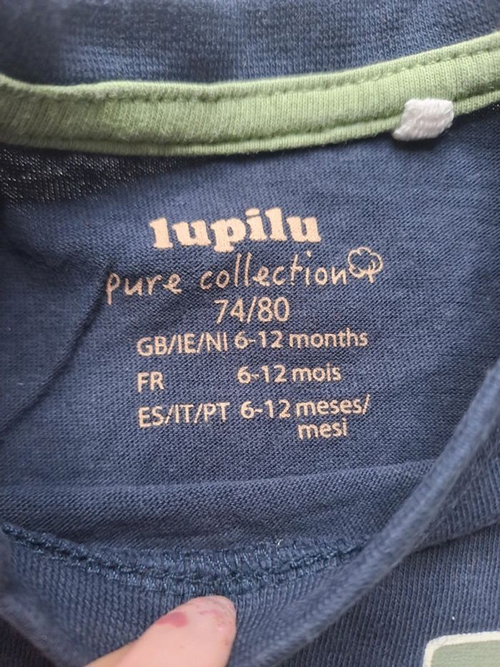 T-shirt lupilu 6-12 mois - photo numéro 3