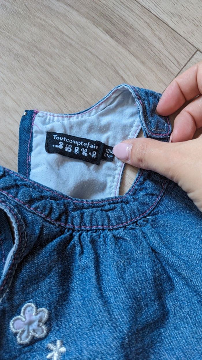 Robe jeans + volants 18 Mois Tout compte fait - photo numéro 5