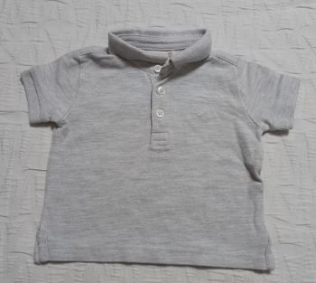 Zara polo manches courtes gris