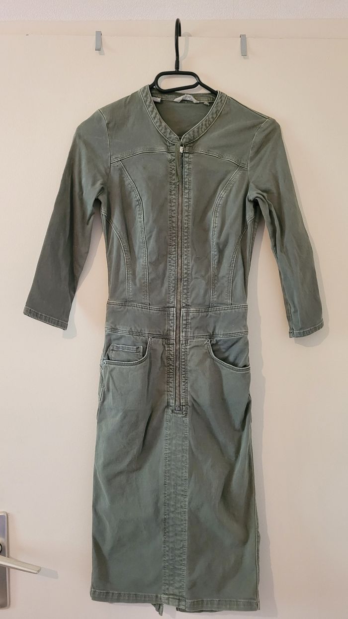 Robe jean kaki Salsa - photo numéro 6
