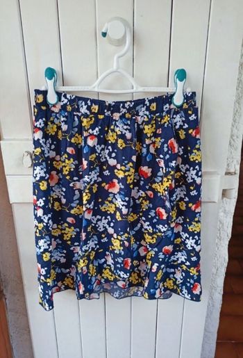 Jupe doublé fleuris vintage t.L