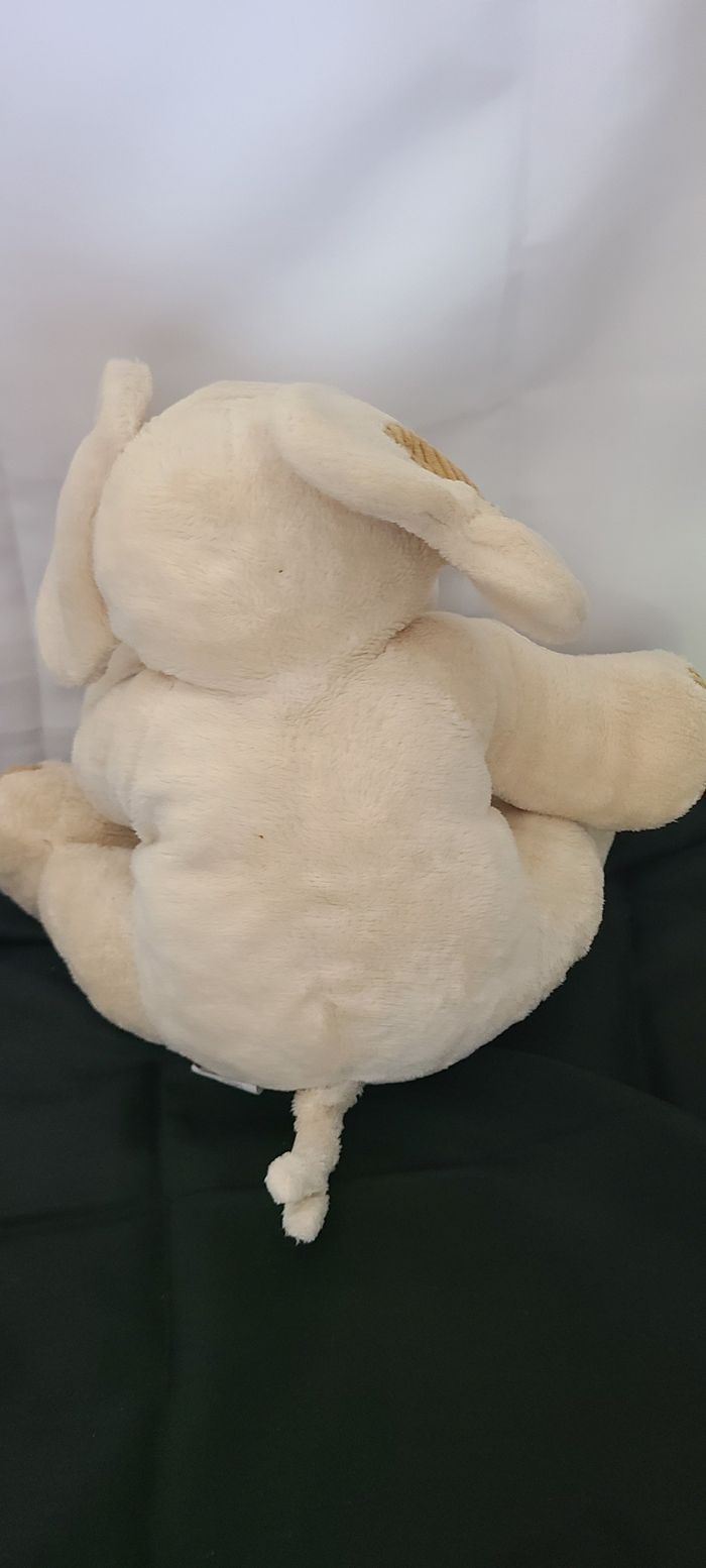 Doudou éléphant blanc écru beige SOFT FRIENDS - photo numéro 6