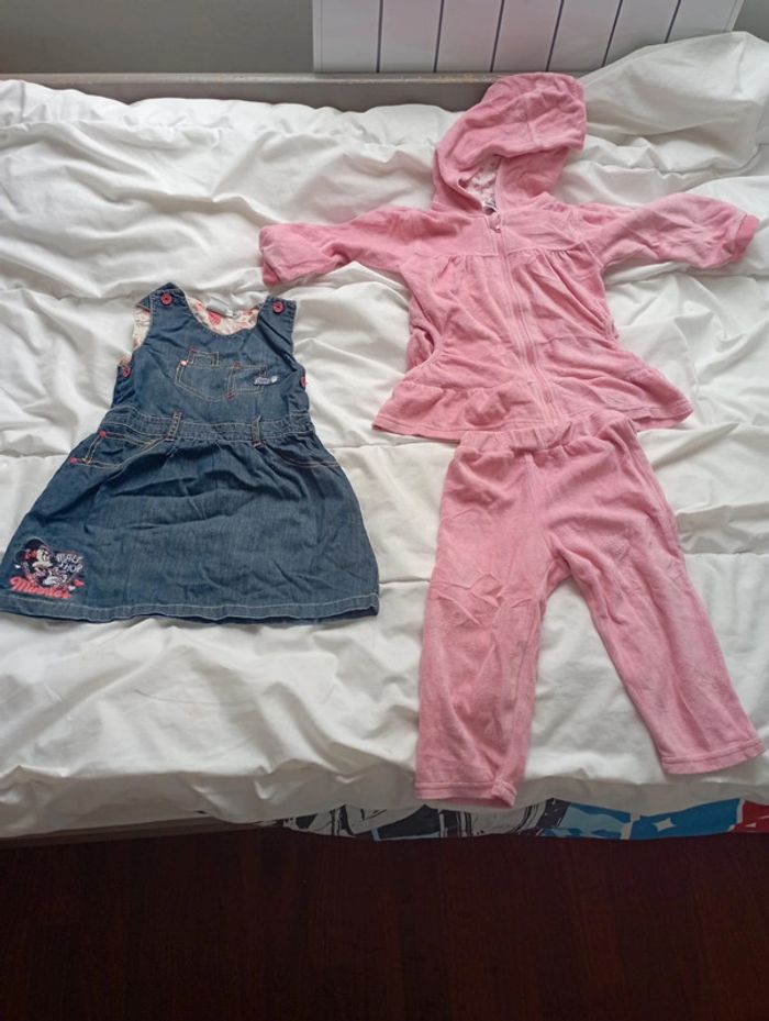 Lot 3 pièces vêtements fille automne hiver 18 mois neuf