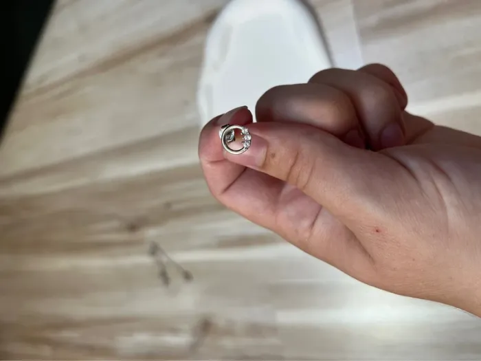 boucle d’oreille acier inoxydable argent - photo numéro 3