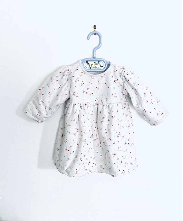 Robe blanche « Bouchara » 9 mois