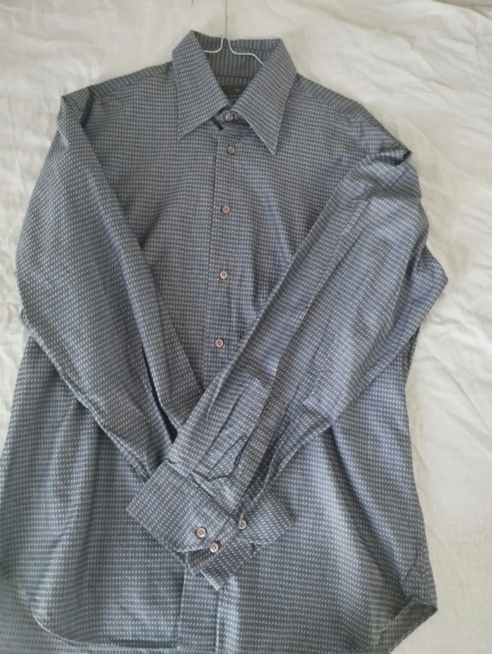 Chemise Zara homme gris anthracite à motif taille 44 - photo numéro 2