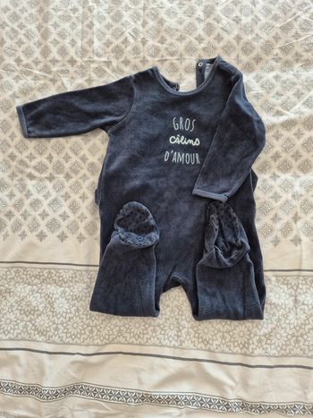 Pyjamas velour 18 mois