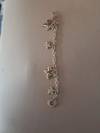 Bracelet original doré thème mer