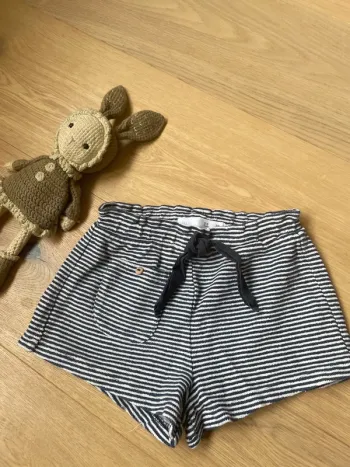 Short Zara marin marine et blanc 2/3 ans 98cm