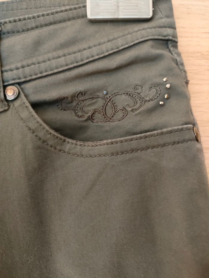 Pantalon toile gris - photo numéro 3