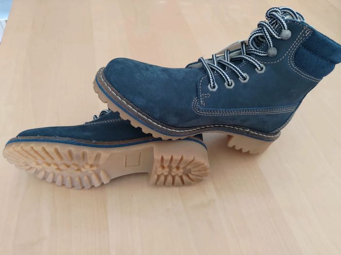 Tamaris bottines fourrées marine 37 - photo numéro 5