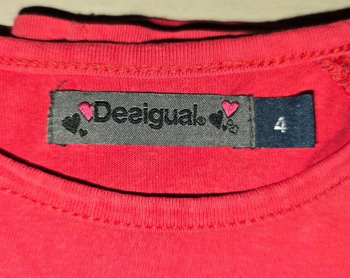 Tee shirt rouge Desigual - photo numéro 3