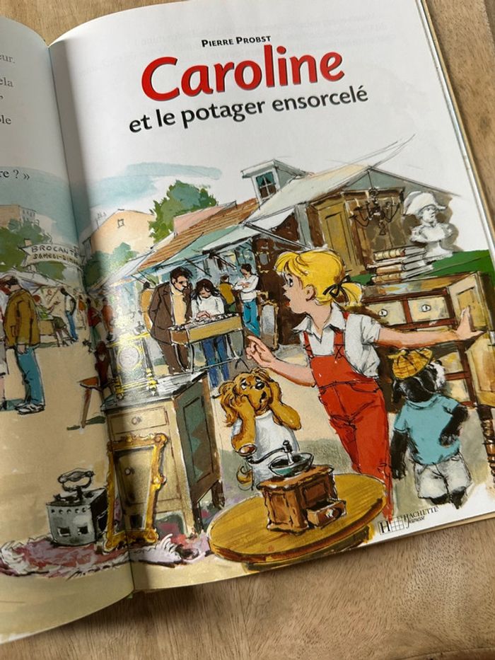 Livre rare difficile à trouver Caroline et le potager ensorcelé jardin bd album Pierre Probst - photo numéro 3