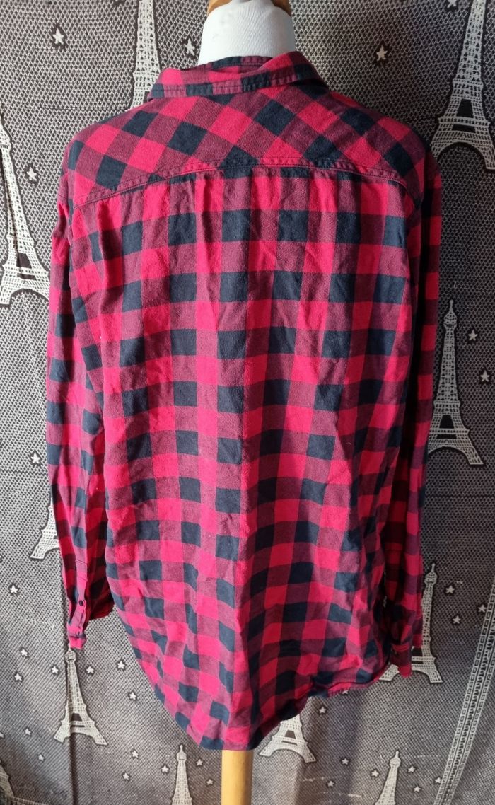 Chemise à carreaux manches longues 2xl mixte - photo numéro 5