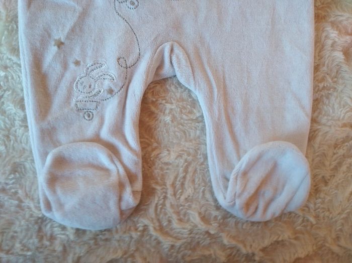 Pyjama grenouillère velours Mixte 1 mois Route des jolis rêves Ours Ourson lapin - photo numéro 7