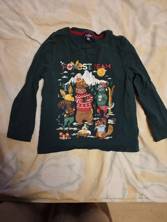 Sous pull vert foncé