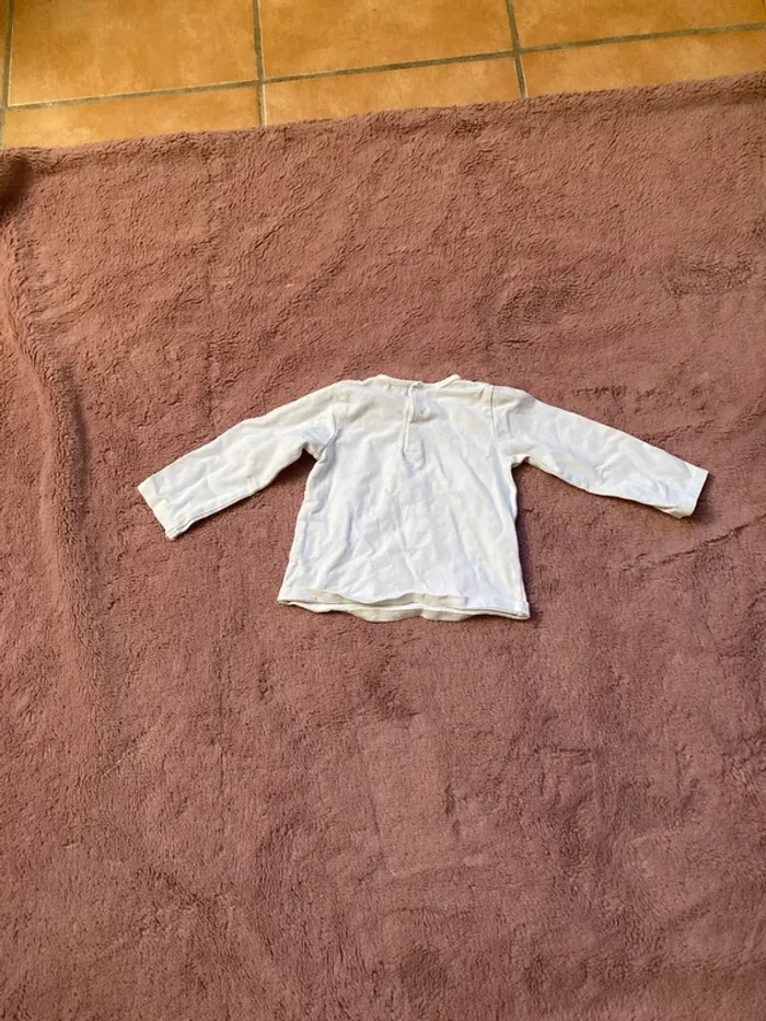 Tee- shirt à manche longue blanc - photo numéro 4