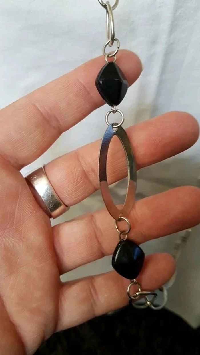 collier avec perles noires - photo numéro 2