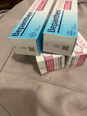Lot 4 tubes Bepanthen baby 100g