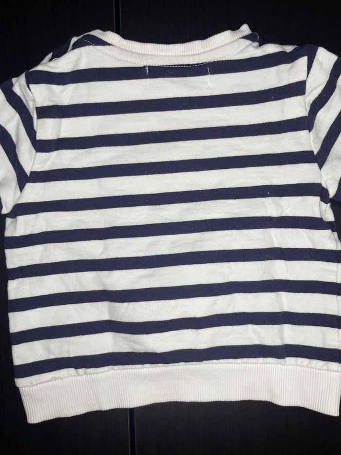 Pull bébé 6 mois rayé “Happiness” – Mes Petits Cailloux - photo numéro 8