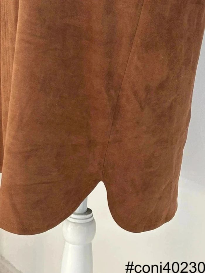 Robe Marron Ema Blue's - Aspect 'Peau de Pêche' - Taille 42 - photo numéro 2
