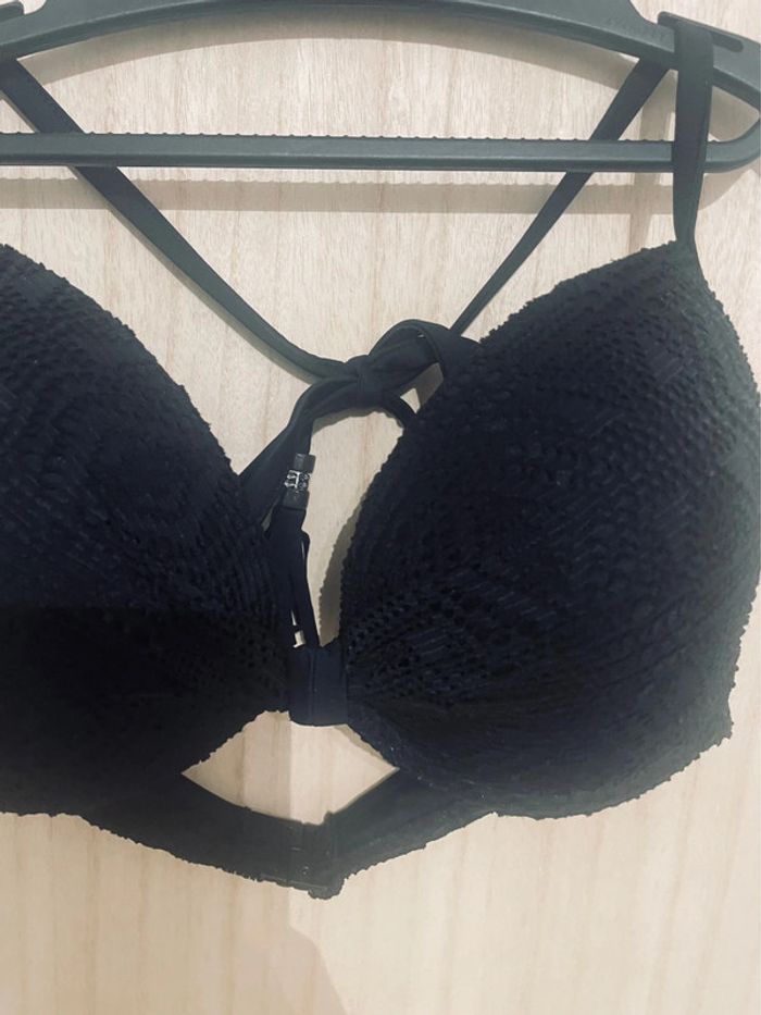 Haut de maillot de bain noir super push-up - 90C - photo numéro 3