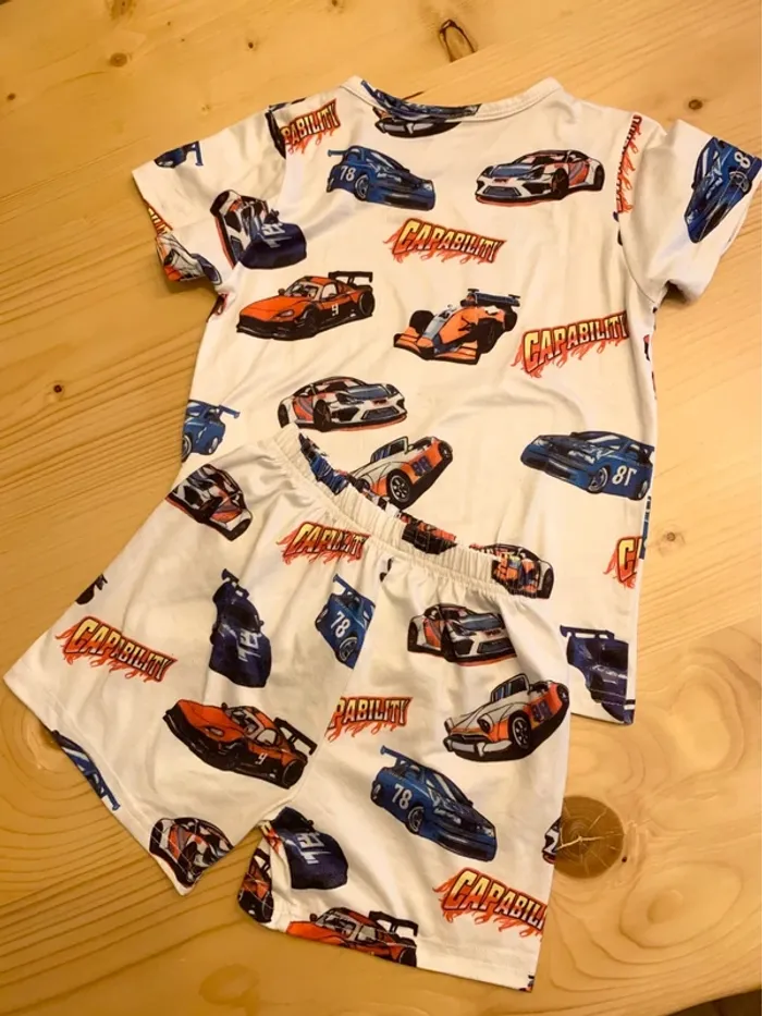 Pyjama garçon 2 pièces voitures 5/6 ans - photo numéro 2
