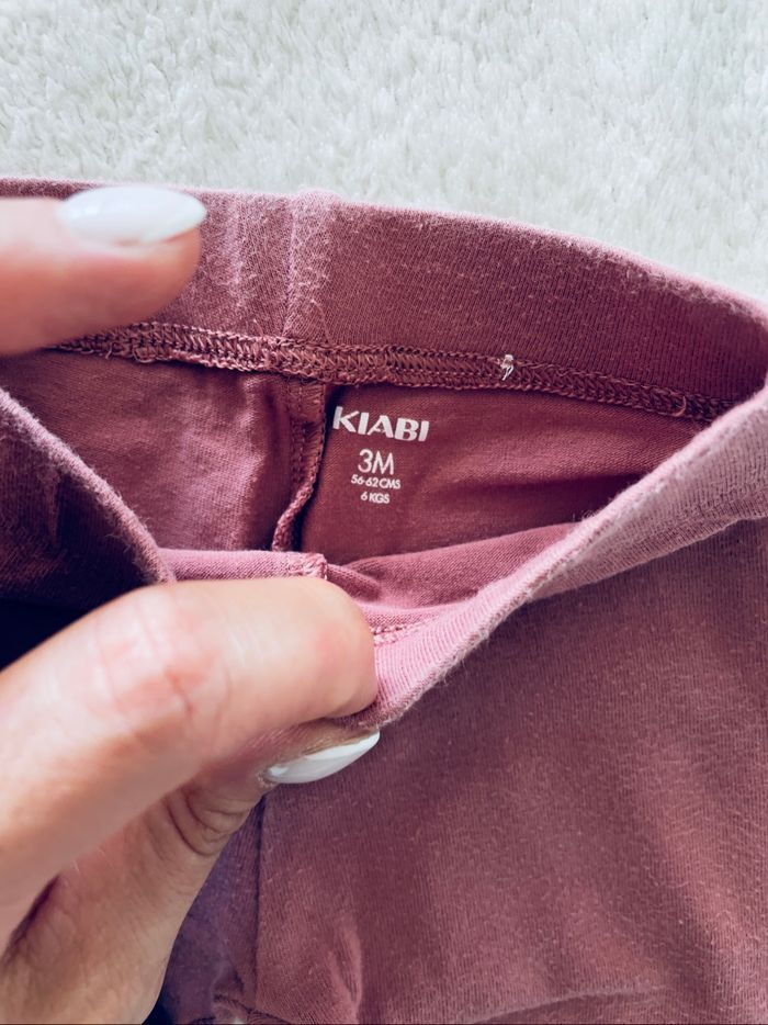 lot de 3 leggings épais « Kiabi » taille 3 mois - photo numéro 2