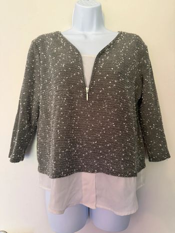 Haut kaki et blanc Breal