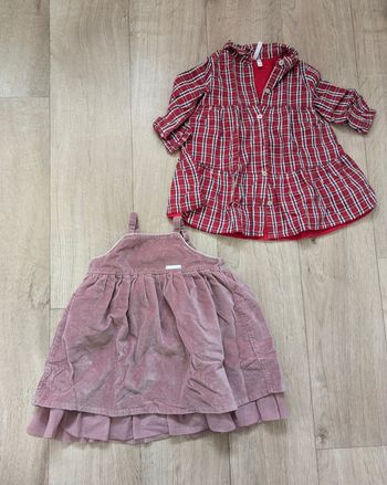 Lot 2 Robes Hivers 9 Mois 71cm