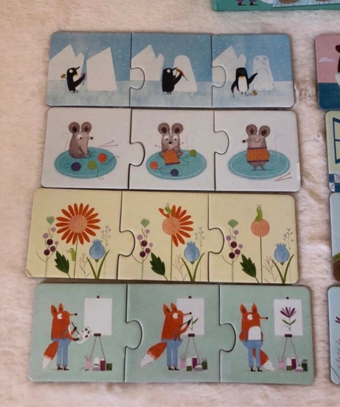 Lot puzzle et domino Djeco - complets - photo numéro 3
