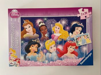 🧩 Puzzles Ravensburger Princesses Disney – 2 x 20 pièces – Très bon état