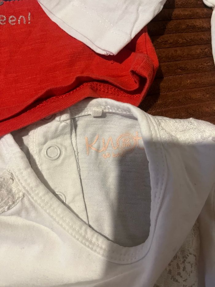 Tee shirts manches longues 3 mois bébé fille DPAM - photo numéro 5