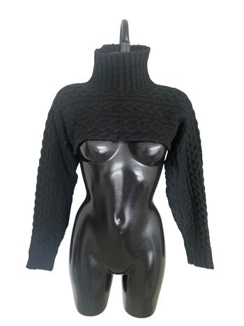 Pull très court col roulé taille unique