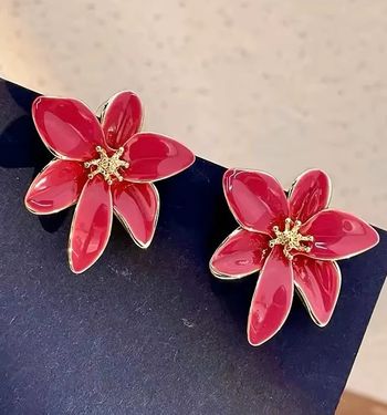 Boucles d’Oreilles Fleurs Éclat – Style Tropical Chic