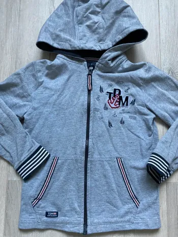 Gilet à capuche terre de marins 6 ans