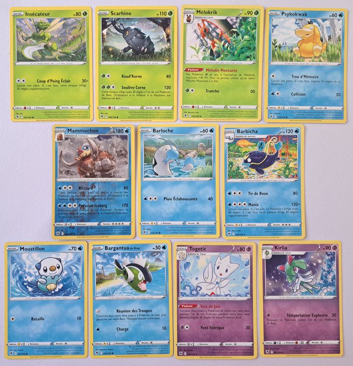 🃏 Lot de 48 cartes Pokémon JCC françaises 2022 Epée et Bouclier Astres Radieux - photo numéro 2