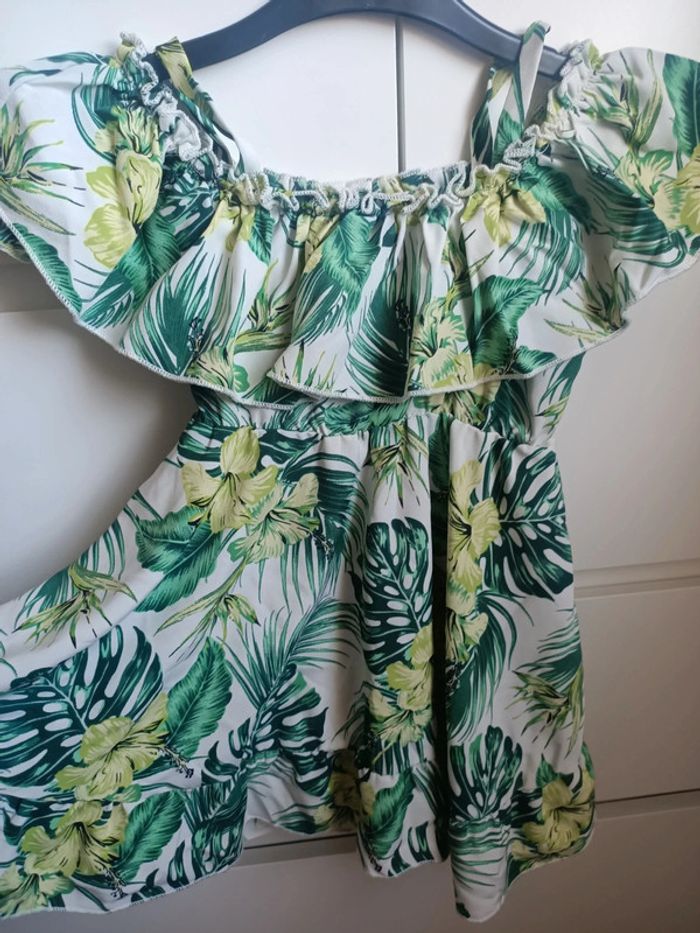 Magnifique robe imprimée tropical taille18/24 mois - photo numéro 2