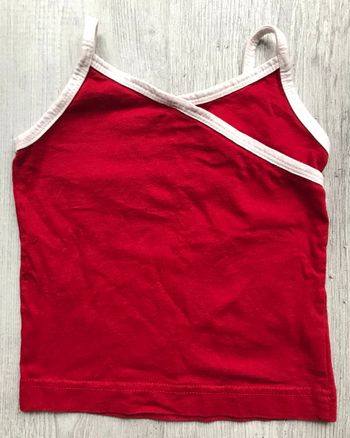 Débardeur rouge 2 ans