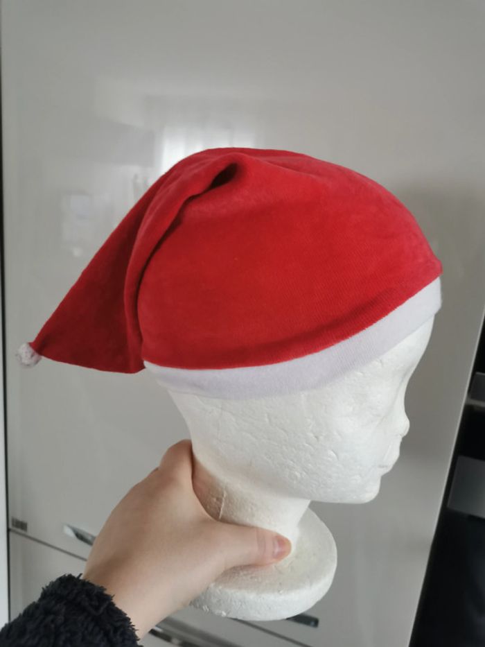 Bonnet de Noel avec pompon - photo numéro 4