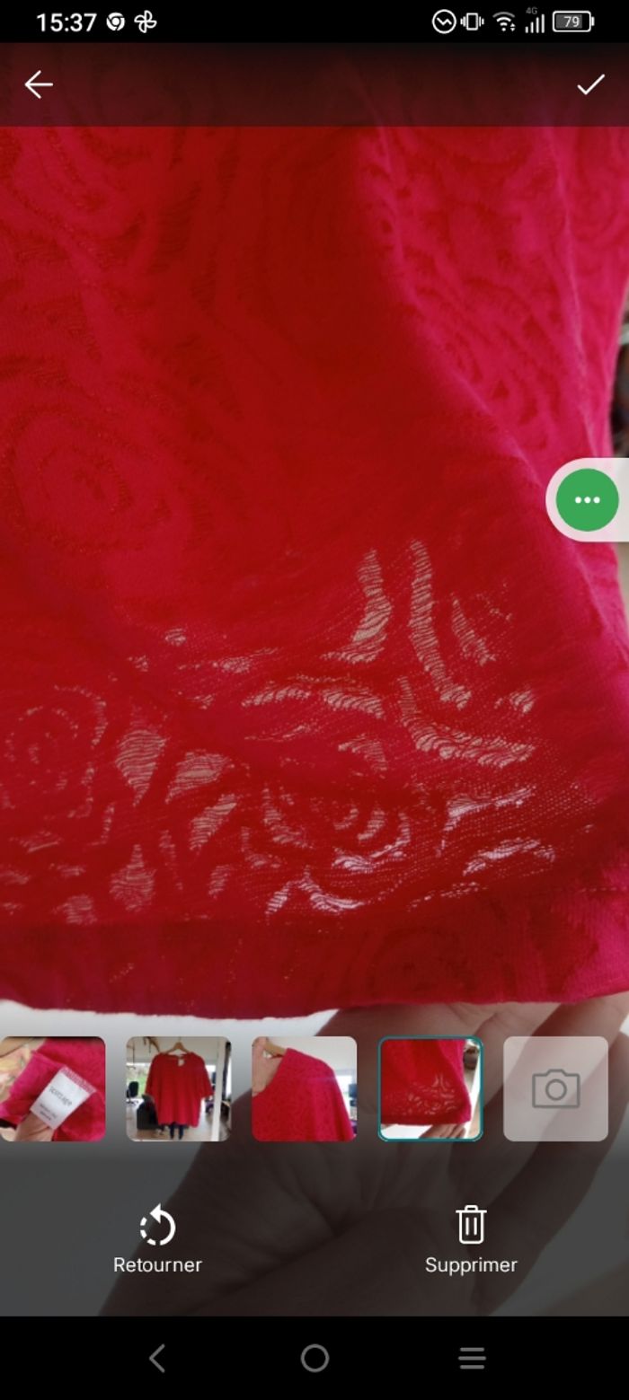 Top femmes 48 fushia à motifs rose c78 - photo numéro 10