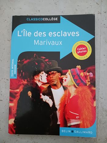 livre L'île des esclaves Marivaux