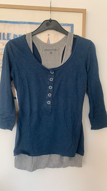 Haut manche longue doublé tee-shirts taille M