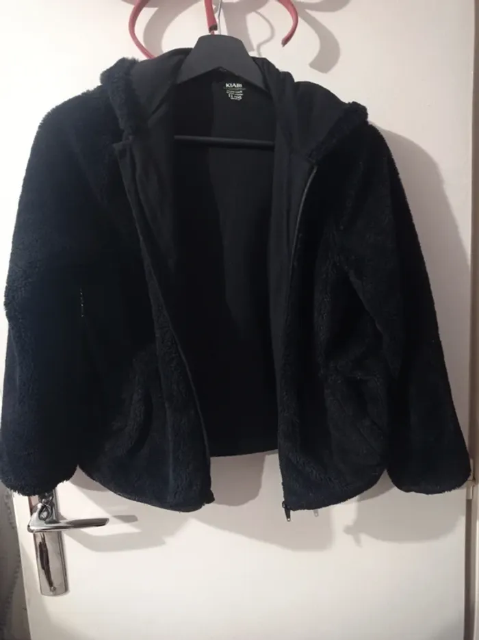 Veste épaisse toute douce noir - photo numéro 2