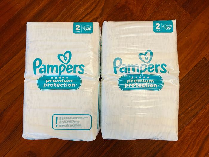 120 couches Pampers premium protection taille 2