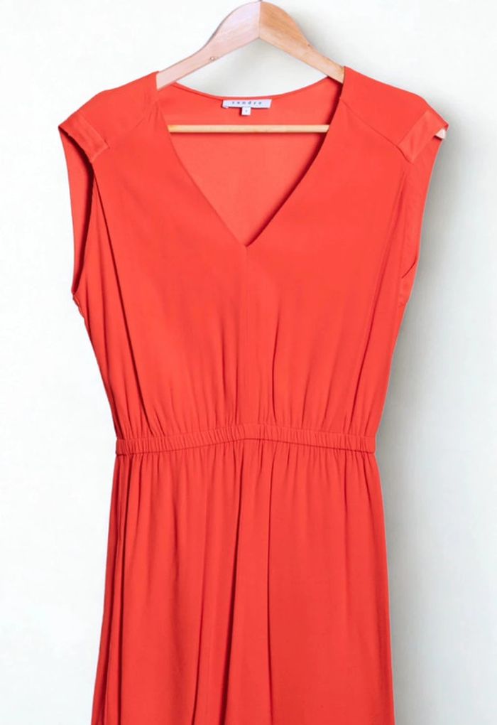 Robe Sandro Paris – rouge orangé - photo numéro 3