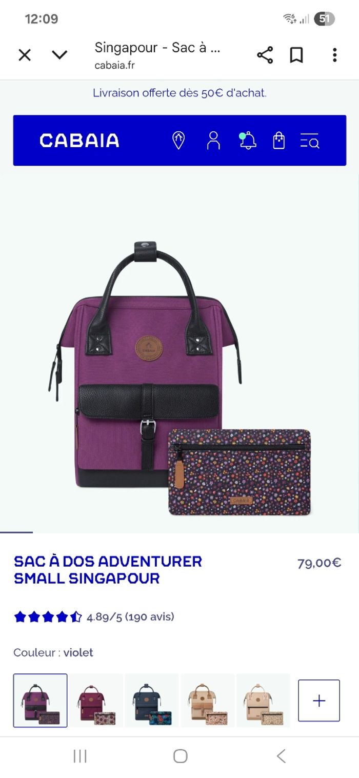 Sac a dos cabaia - photo numéro 6